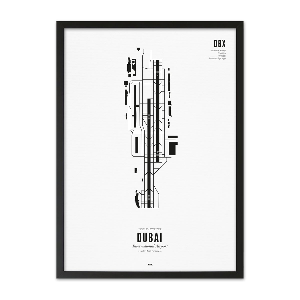 Poster von Flughafen Dubai | WIJCK.